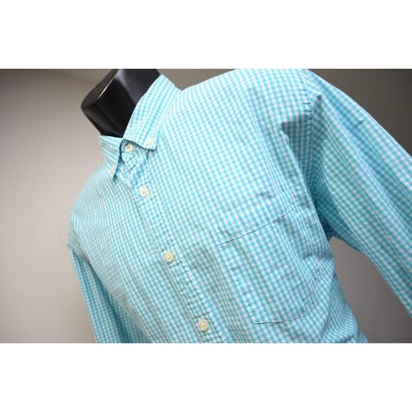 J Crew Dress Shirt Casual Plaid Long Sleeve Button Up Mens Size Large - Picture 1 of 7